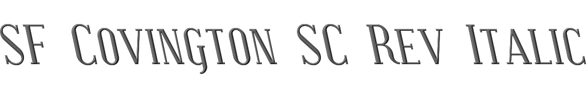 SF Covington SC Rev Italic 