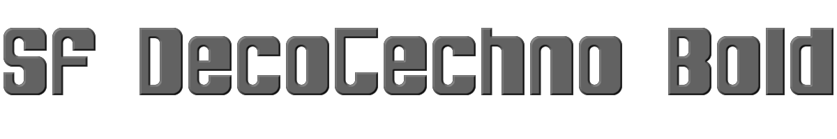 SF DecoTechno Bold 