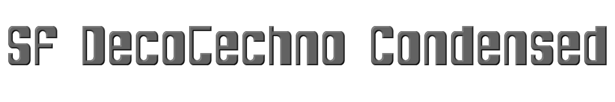 SF DecoTechno Condensed 