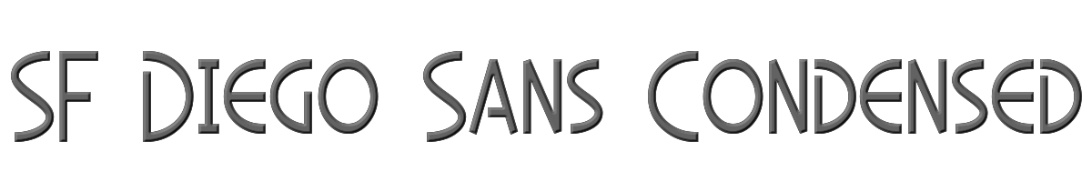 SF Diego Sans Condensed 