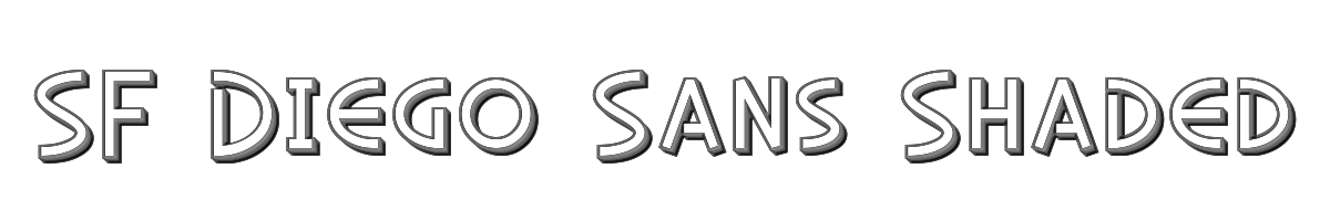 SF Diego Sans Shaded 