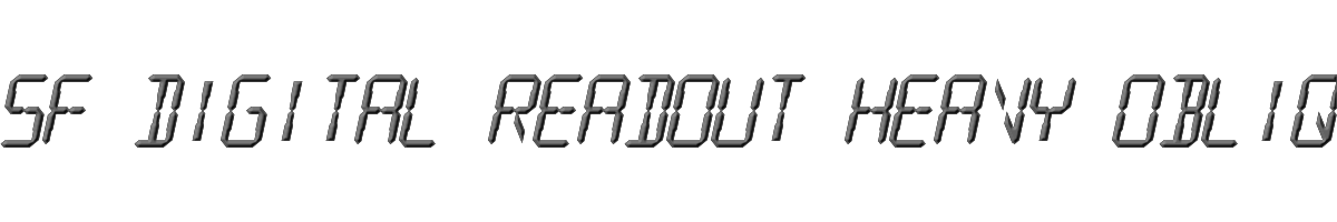 SF Digital Readout Heavy Oblique 