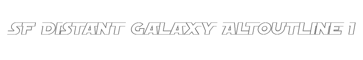 SF Distant Galaxy AltOutline Italic 