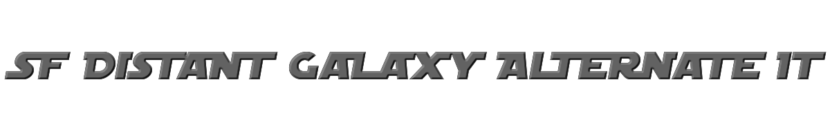 SF Distant Galaxy Alternate Italic 