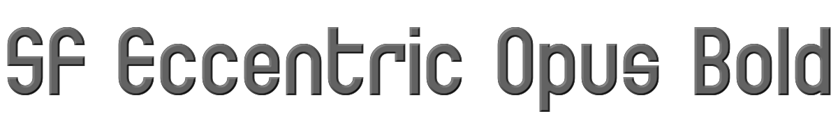 SF Eccentric Opus Bold 