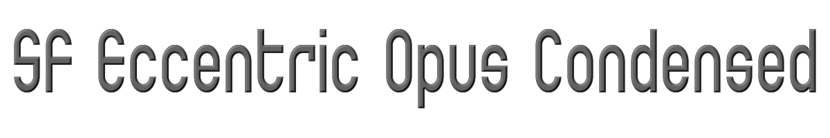 SF Eccentric Opus Condensed 