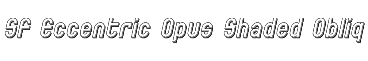 SF Eccentric Opus Shaded Oblique 