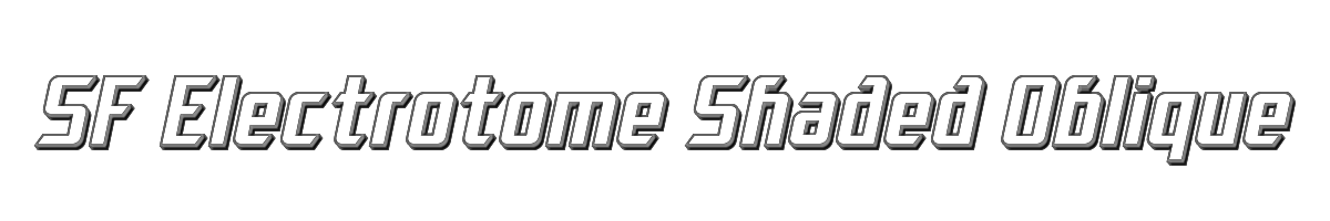 SF Electrotome Shaded Oblique 