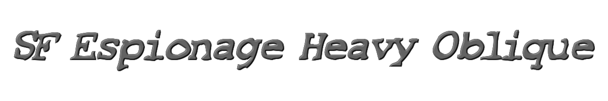 SF Espionage Heavy Oblique 