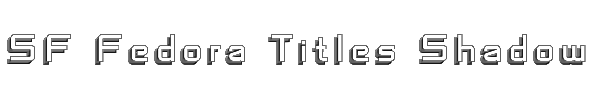 SF Fedora Titles Shadow 