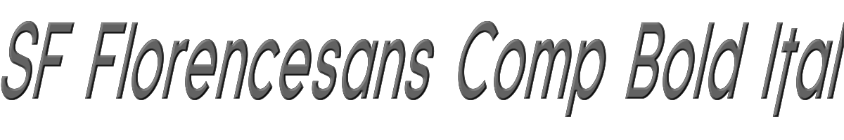 SF Florencesans Comp Bold Italic 