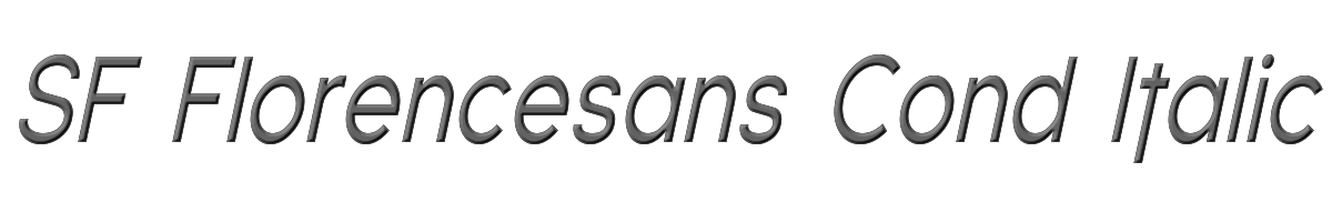 SF Florencesans Cond Italic 