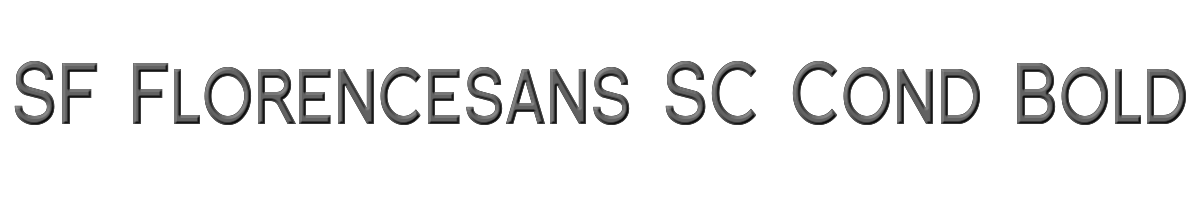 SF Florencesans SC Cond Bold 