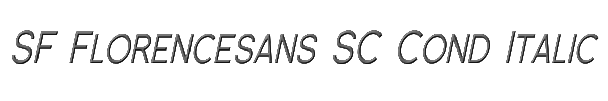 SF Florencesans SC Cond Italic 
