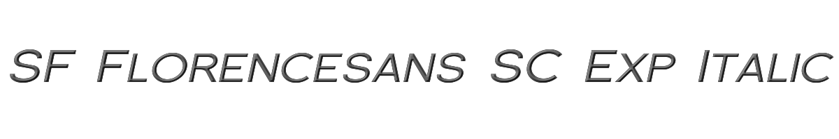 SF Florencesans SC Exp Italic 