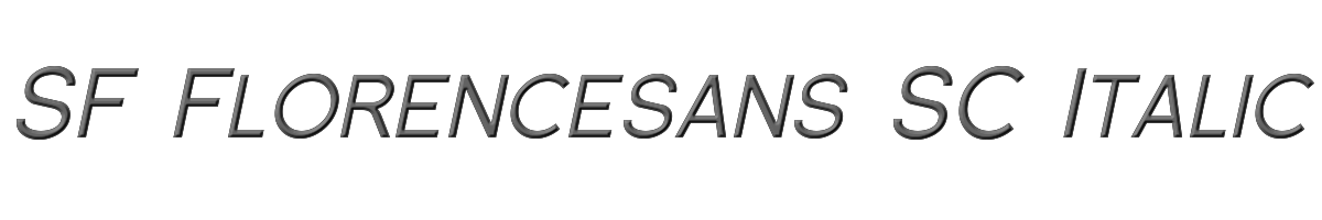 SF Florencesans SC Italic 