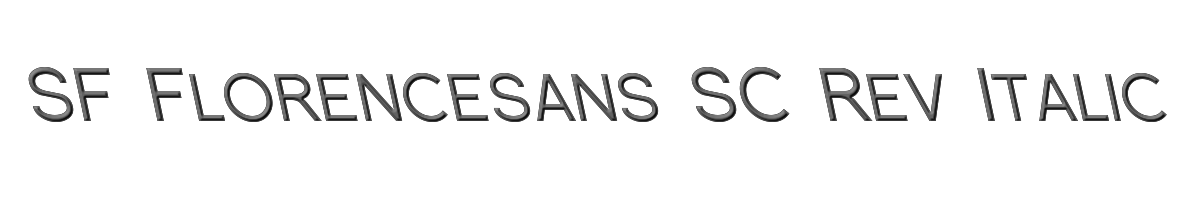 SF Florencesans SC Rev Italic 