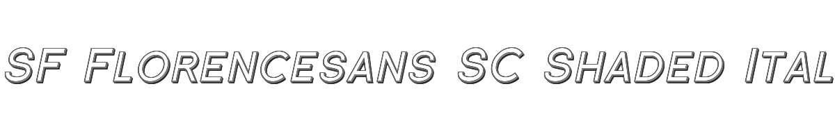SF Florencesans SC Shaded Italic 