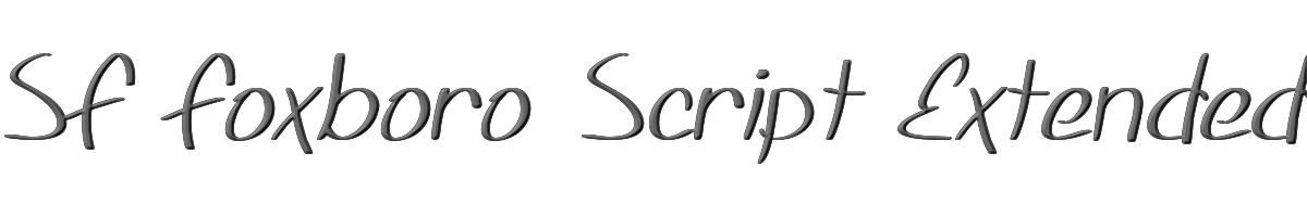 SF Foxboro Script Extended 