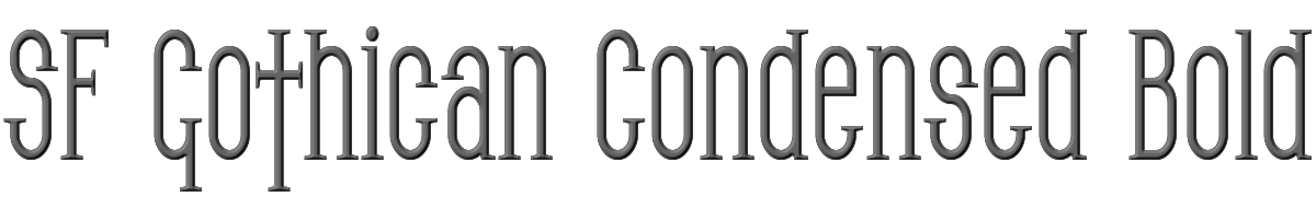 SF Gothican Condensed Bold 