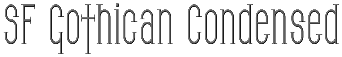 SF Gothican Condensed 