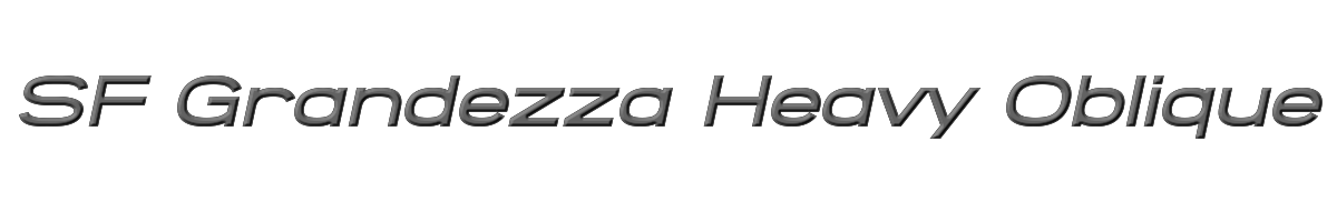 SF Grandezza Heavy Oblique 