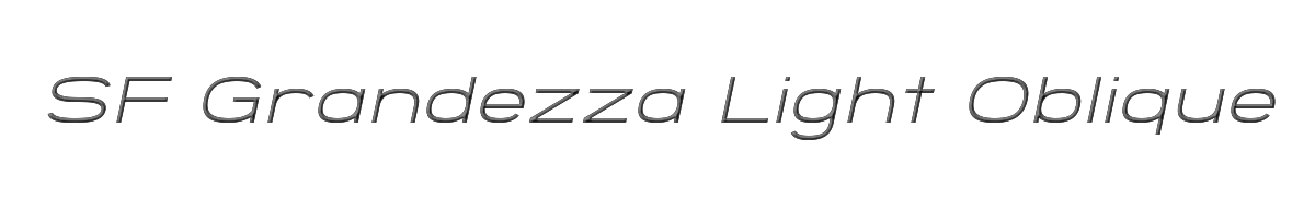 SF Grandezza Light Oblique 