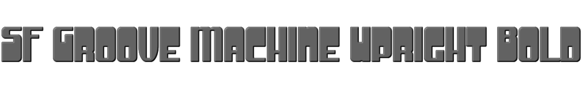 SF Groove Machine Upright Bold 
