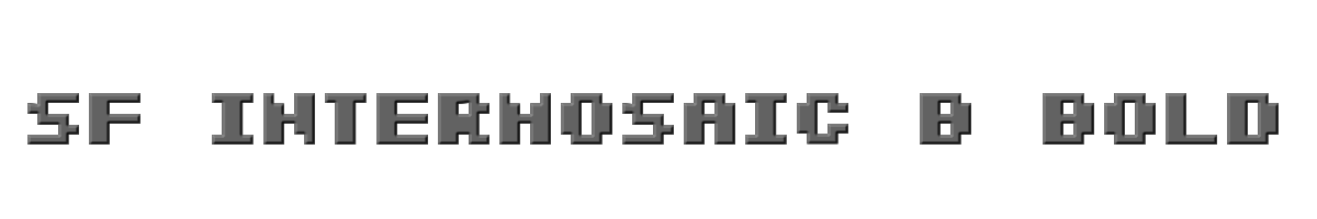 SF Intermosaic B Bold 
