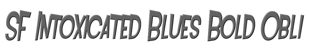 SF Intoxicated Blues Bold Oblique 