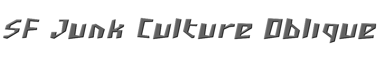 SF Junk Culture Oblique 