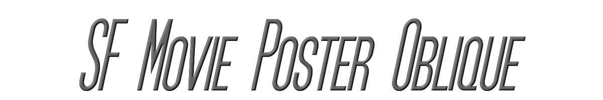 SF Movie Poster Oblique 