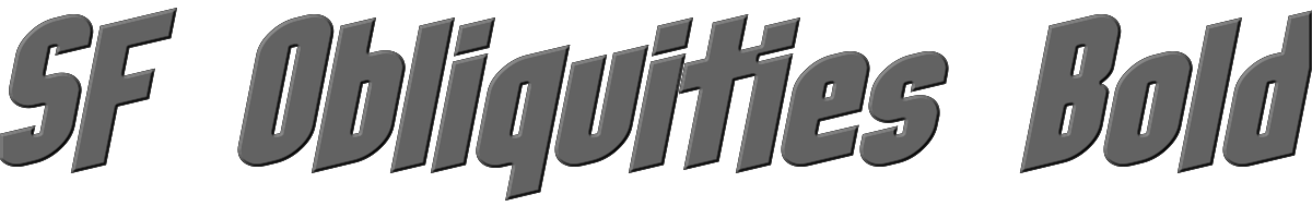 SF Obliquities Bold 