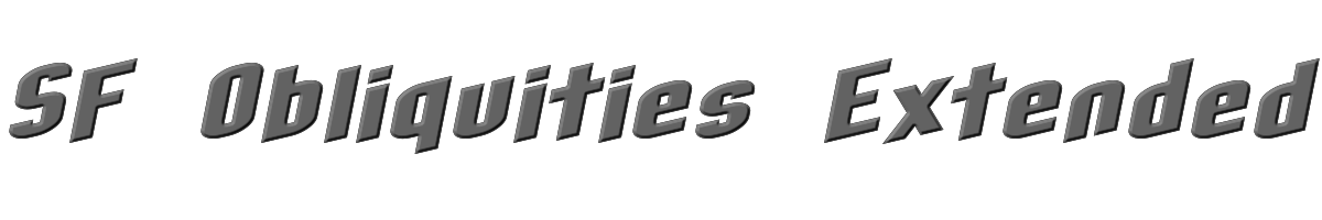 SF Obliquities Extended 