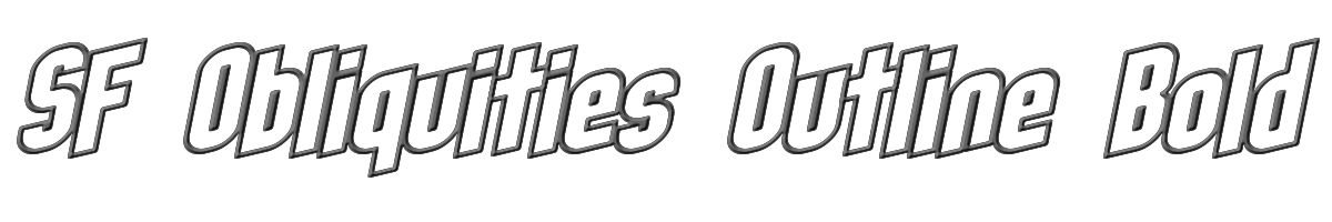 SF Obliquities Outline Bold 