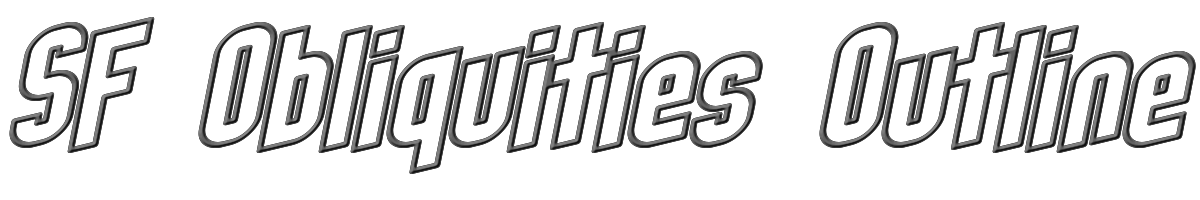 SF Obliquities Outline 