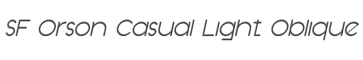 SF Orson Casual Light Oblique 