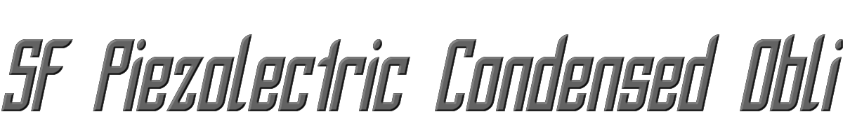 SF Piezolectric Condensed Oblique 