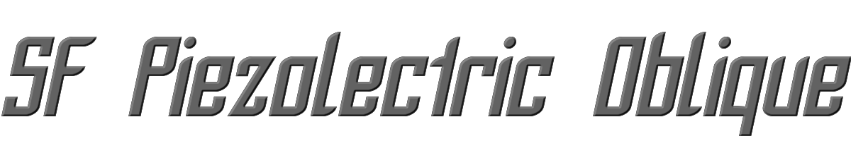 SF Piezolectric Oblique 