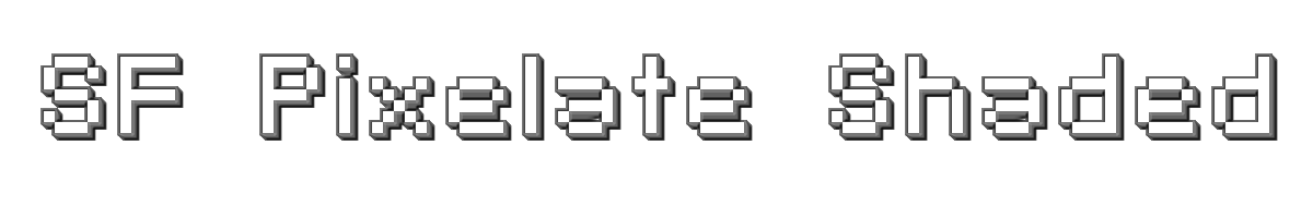 SF Pixelate Shaded 