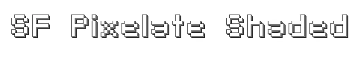 SF Pixelate Shaded 
