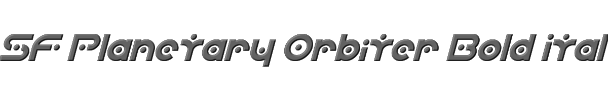 SF Planetary Orbiter Bold Italic 