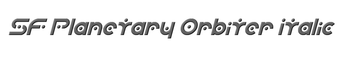 SF Planetary Orbiter Italic 