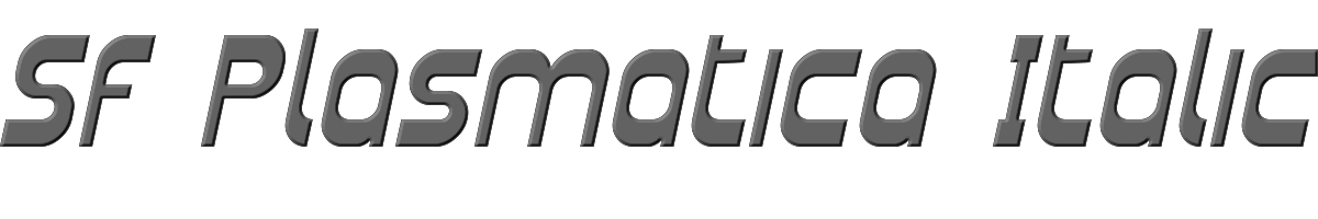 SF Plasmatica Italic 