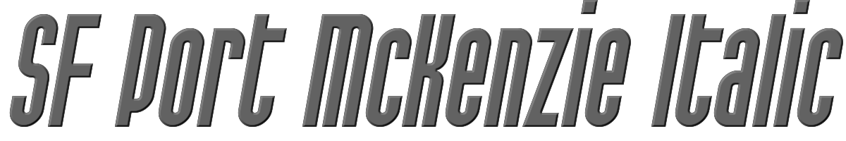 SF Port McKenzie Italic 