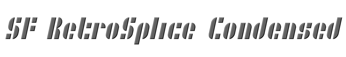 SF RetroSplice Condensed 