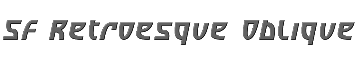 SF Retroesque Oblique 