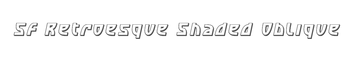 SF Retroesque Shaded Oblique 