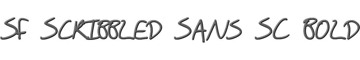 SF Scribbled Sans SC Bold 