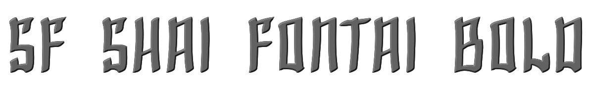 SF Shai Fontai Bold 